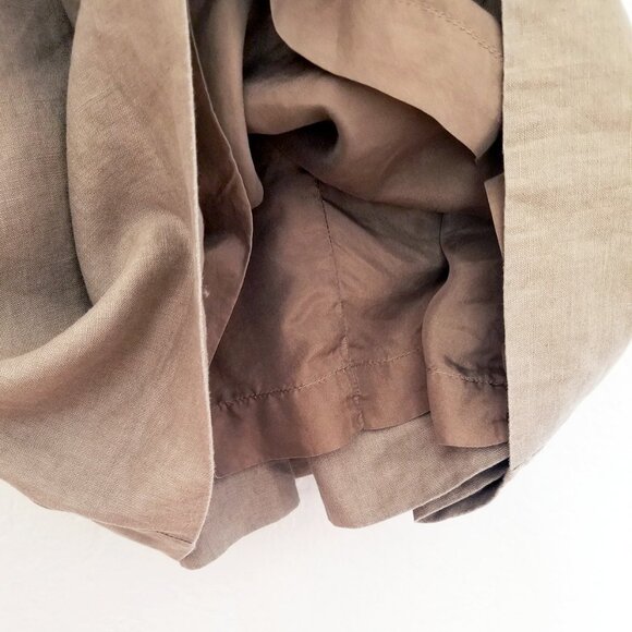 Black Halo 100% Linen Bustier Sweetheart Pleated Front Mini Dress Size 2 No Belt - Picture 13 of 15